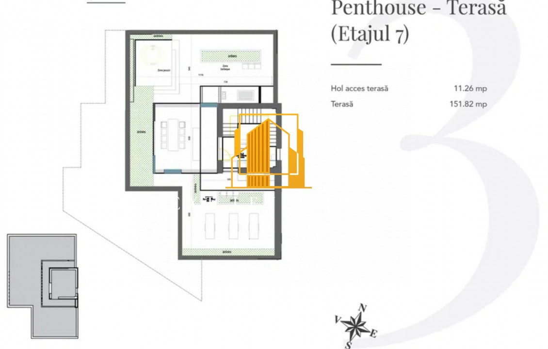 PENTHOUSE LUX CENTRUL CIVIC, BRAȘOV – COMISION 0%