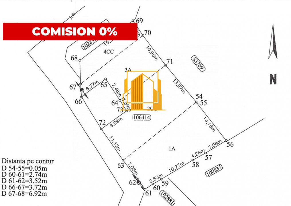 Teren Intravilan – Pitești, Negru Vodă, 1000 mp, COMISION 0%