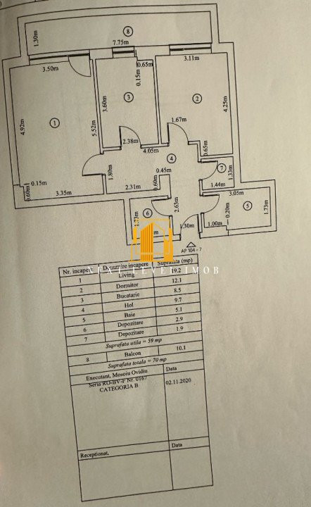  Apartament 2 camere - URBAN PLAZA, Brașov - COMISION 0%