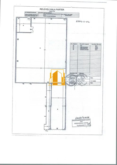 Hala industrială de închiriat – 770 mp utili – Argeșelu