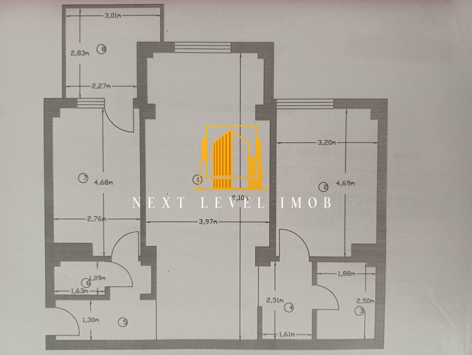 Închiriere apartament 2 camere– Goldiș Residence, Pitești