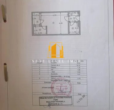Garsonieră Craiovei – lângă Școala 11, mobilată și utilată