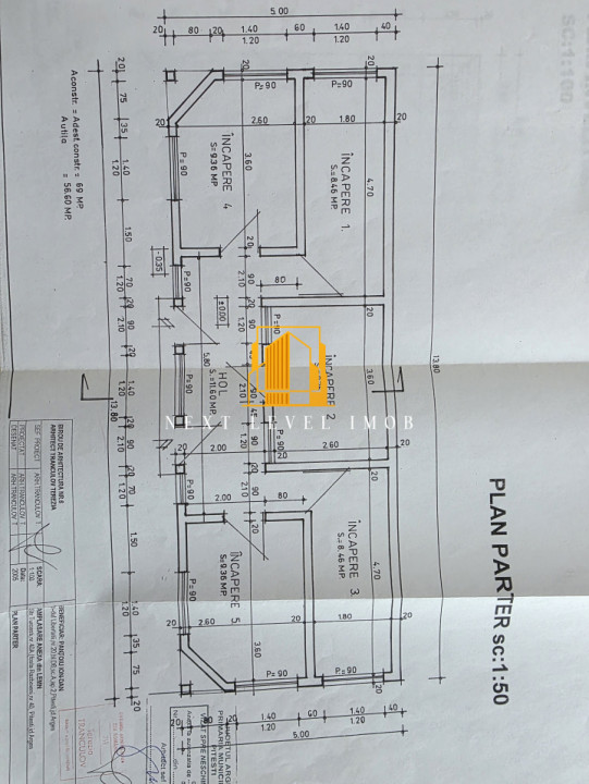 Vânzare 2 case, curte comună, 100 mp + 920 mp teren – Turcești