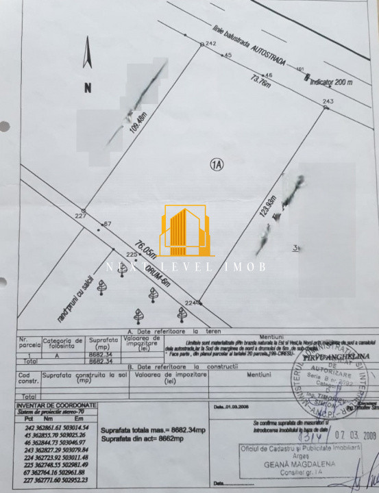 Teren Comuna Cateasca, sat Ciresu, lângă autostrada A1