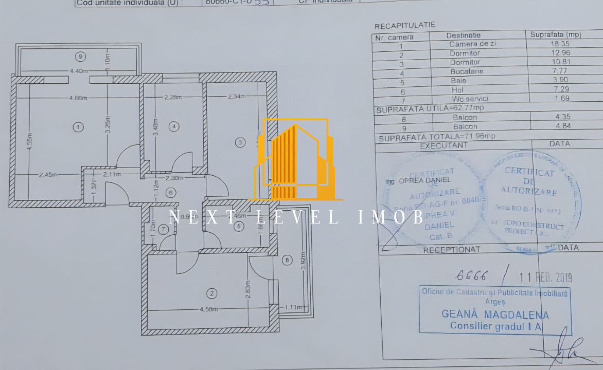 Apartament 3 camere - Găvana 
