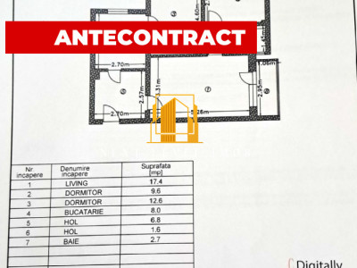 Apartament 3 Camere Trivale 