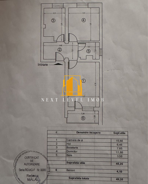 Apartament 2 camere decomandat, Calea București