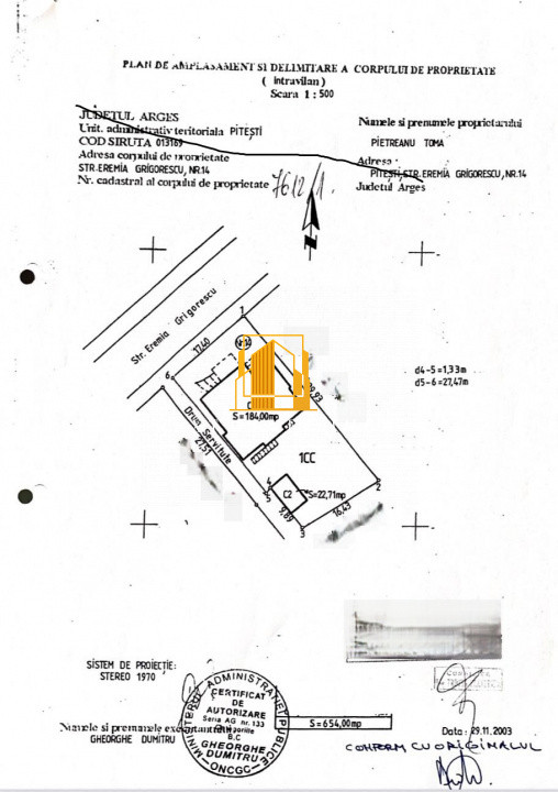 Casă  de vânzare – Strada Eremia Grigorescu, Pitești