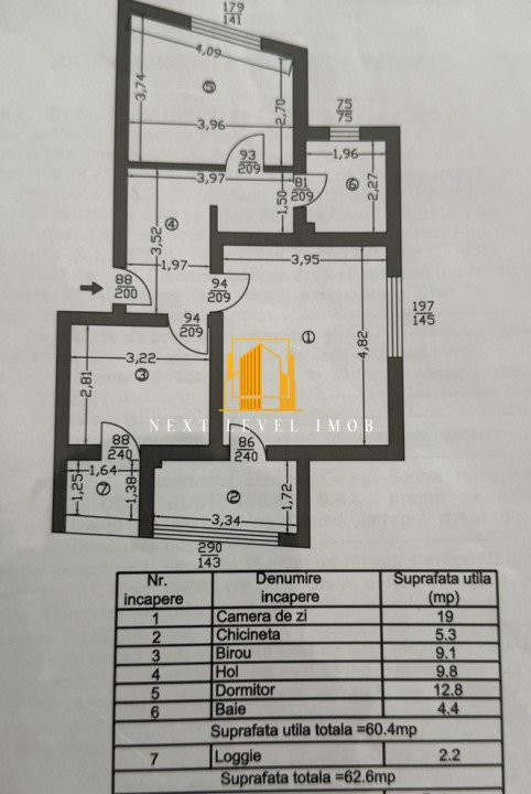 Apartament modern, 3 camere, Smeurei, Pitești