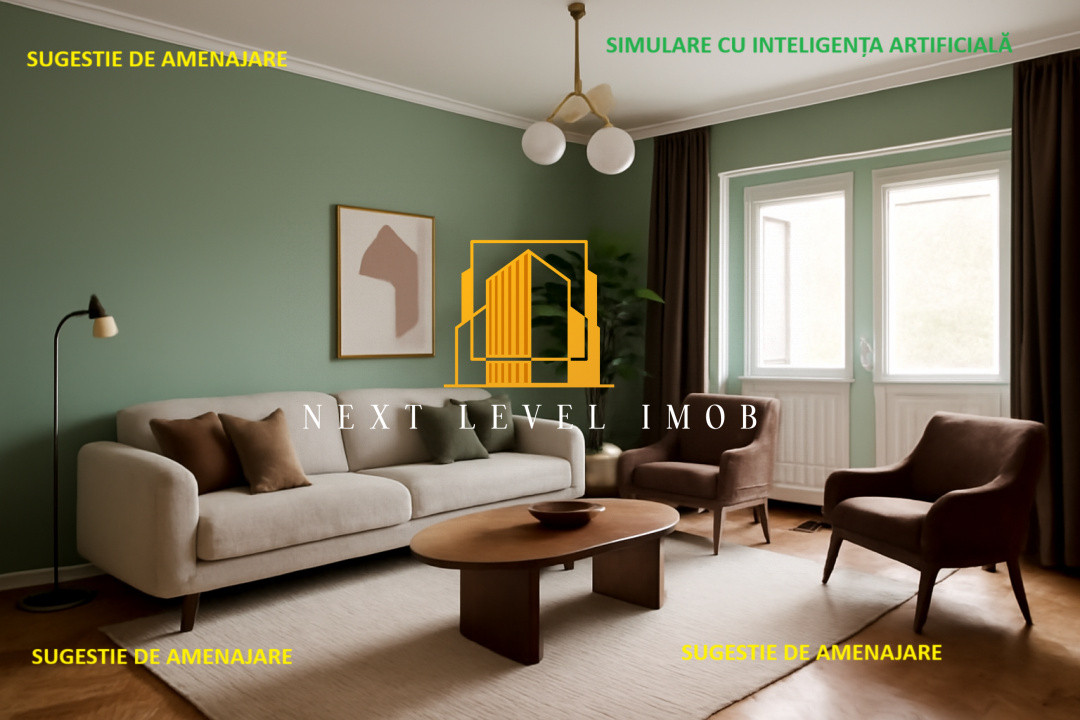 Apartament 3 camere decomandat | 2 balcoane | Popa Șapcă 