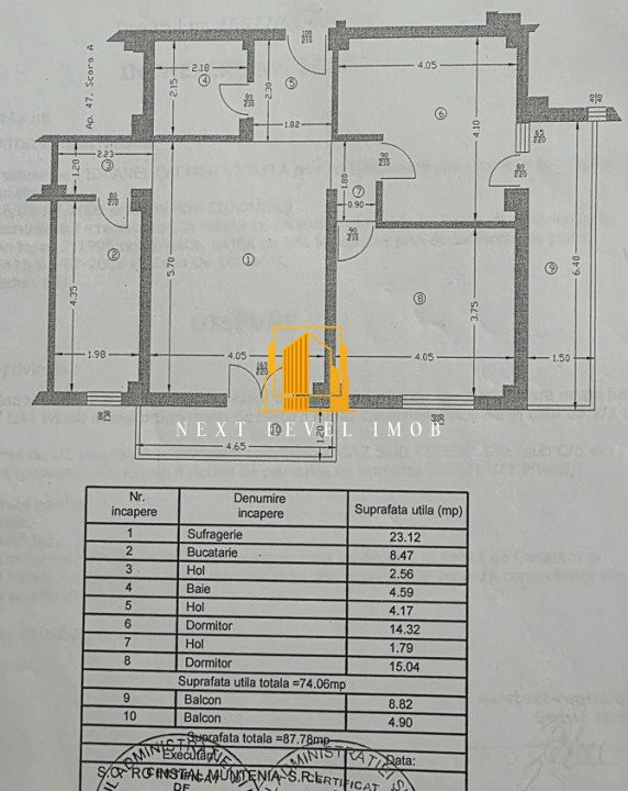 Apartament 3 camere - Prelungirea Craiovei, 74 mp - COMISION 0%