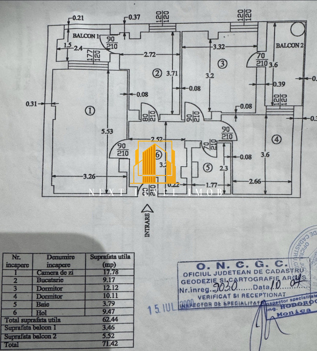 Apartament 3 camere-parter-zona Rolast