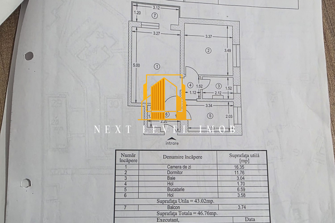 Apartament 2 camere de vânzare – Trivale, Pitești