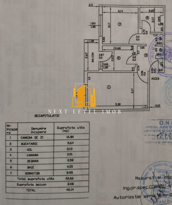 Apartament 2 camere decomandat Trivale