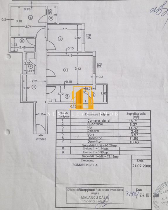 Apartament 3 camere GĂVANA