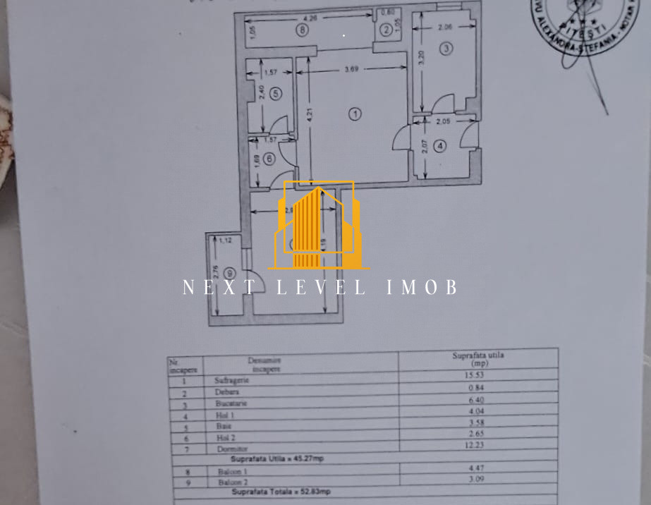 Apartament 2 camere Trivale