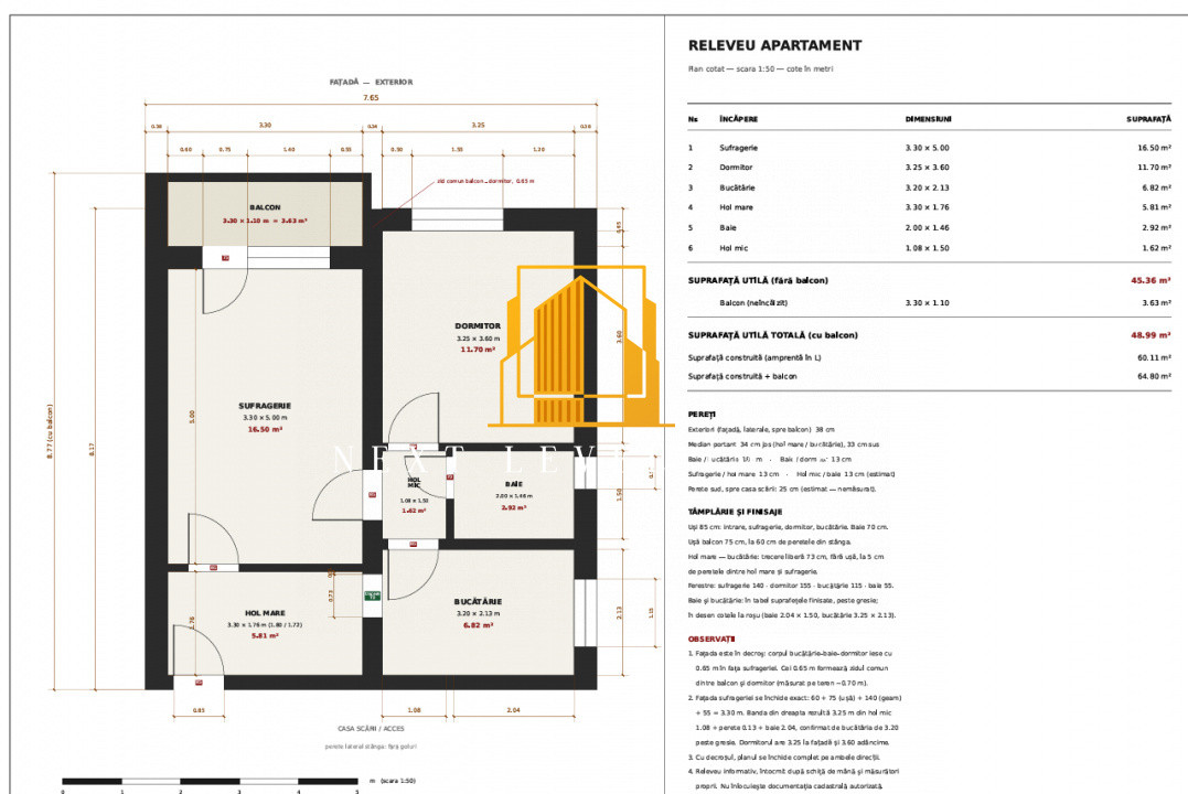 Apartament 2 camere | Teilor, Garaj + cotă teren