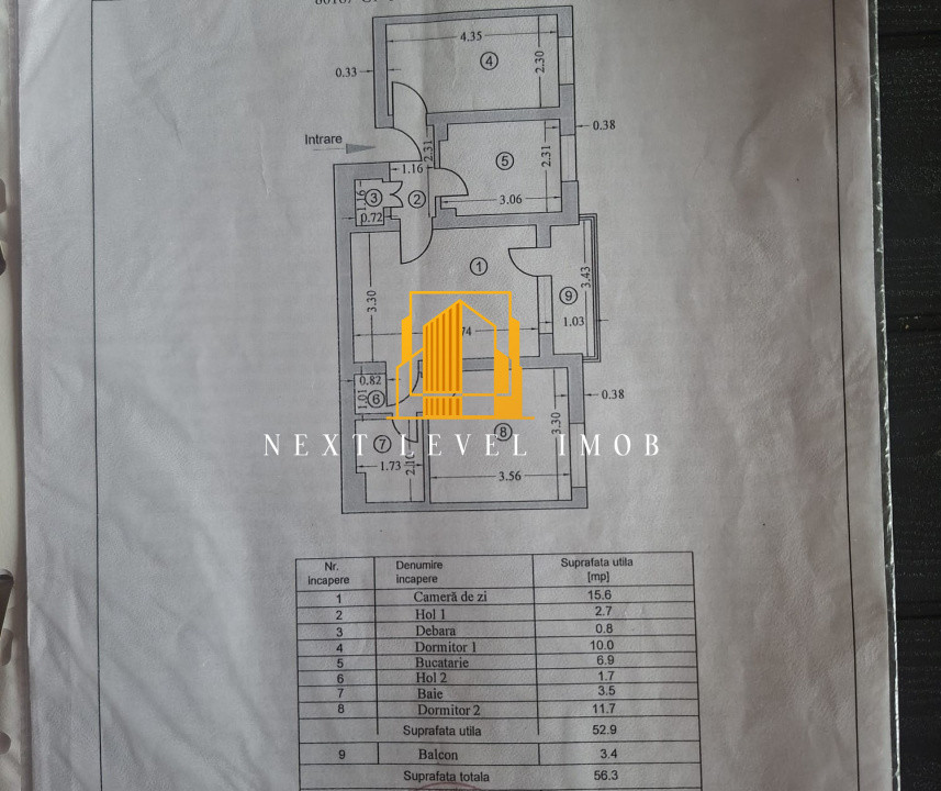 Apartament 3 camere Craiovei - etaj 2